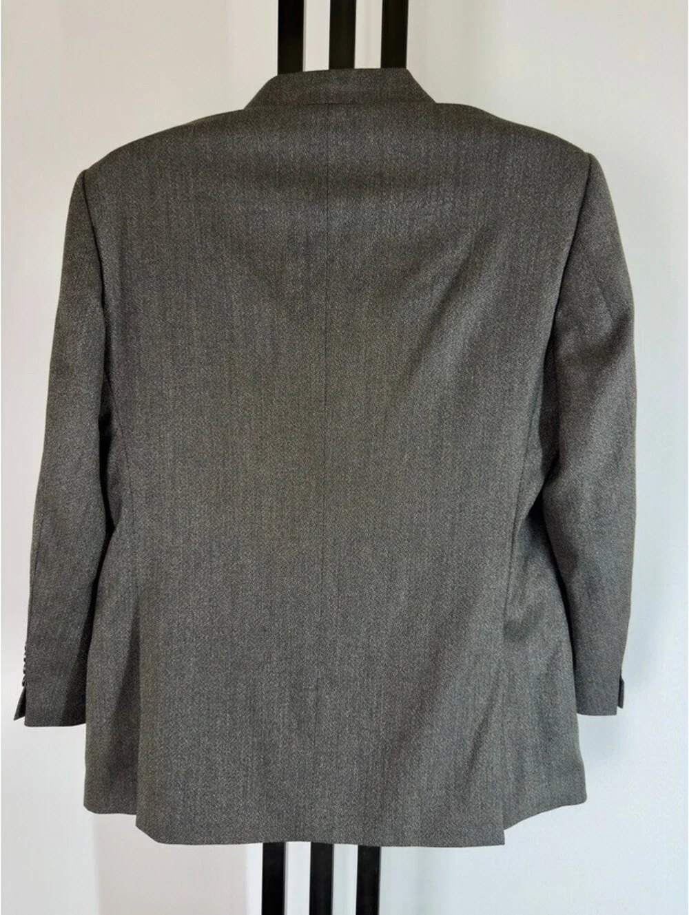 John Varvatos USA 44S Charcoal Cerruti 130s Italian Wool Suit Jacket Blazer